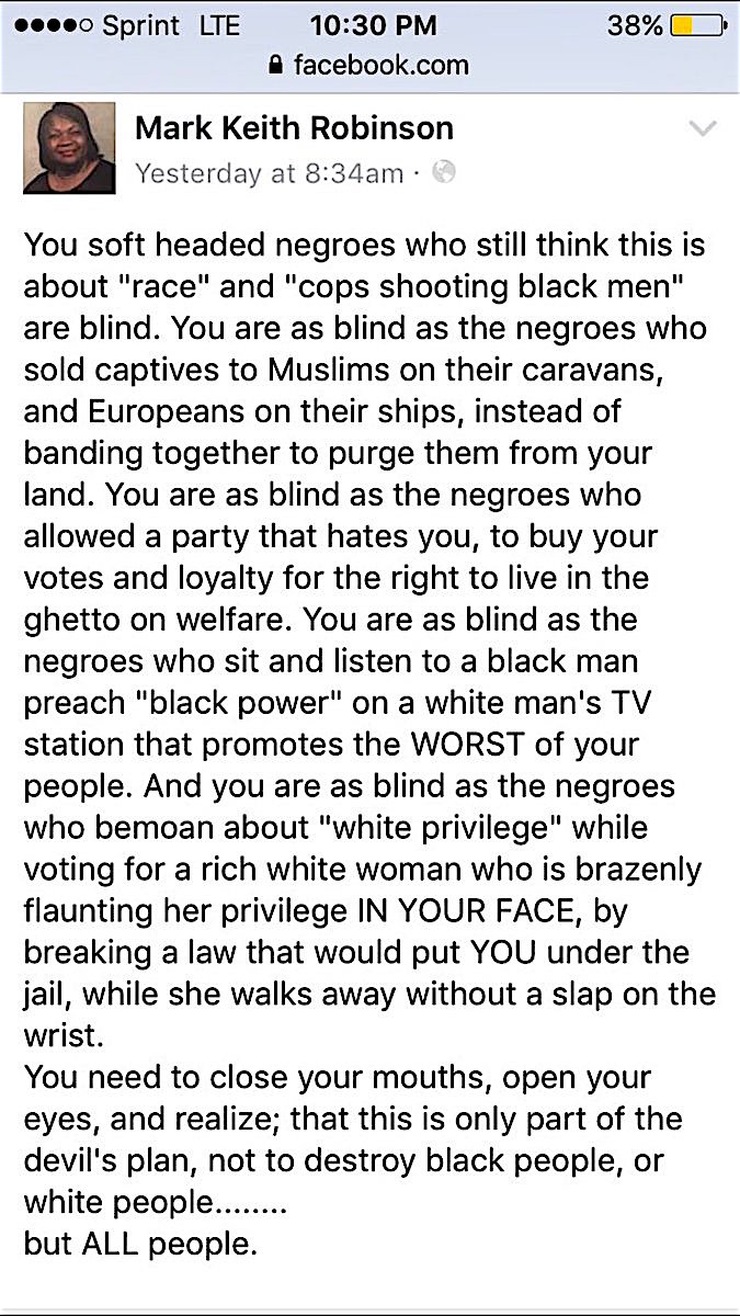 Message to Soft-headed negroes